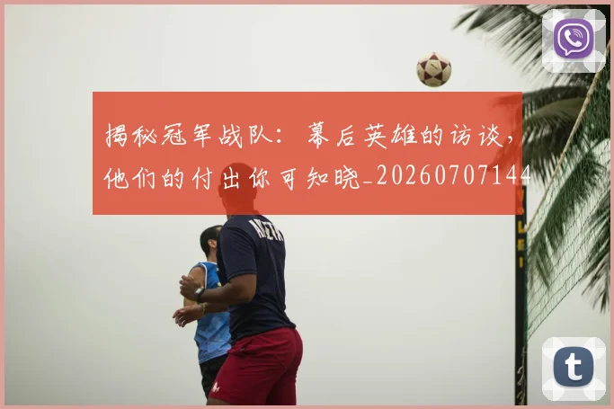 揭秘冠军战队:幕后英雄的访谈,他们的付出你可知晓_20260707144325